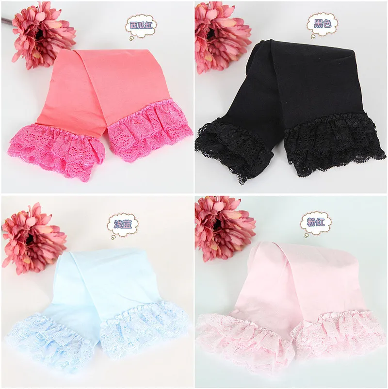 梦源蕾丝花边九分裤9