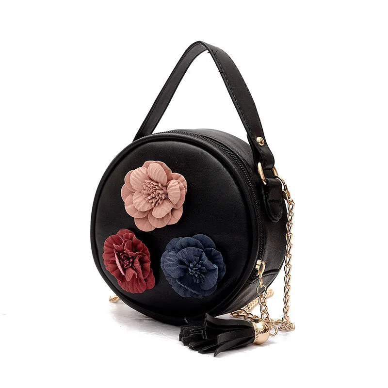 

New Girls PU Mini Floral Chain Messenger Bags Cute Baby Handbag Bag Purse Kids Party Purse Kids Wallet