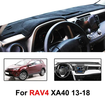 

Pad Dashboard Cover Carpet For Toyota RAV4 2013 - 2018 2017 Interior Black 1pc