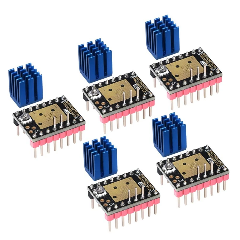 HOT-3D Принтер часть Stepstick Mute Tmc2208 V3.0 Драйвер шагового двигателя с радиатор для СКР V1.3 Mks Gen L Ramps 1,4/1,5/1,6 3D P