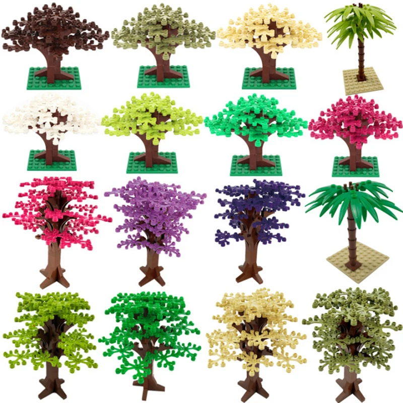 MOC City Series Trees Willow Bridge Model Toys Decoration Educational Building Blocks Suitable for Children Compatible Cities | Игрушки и