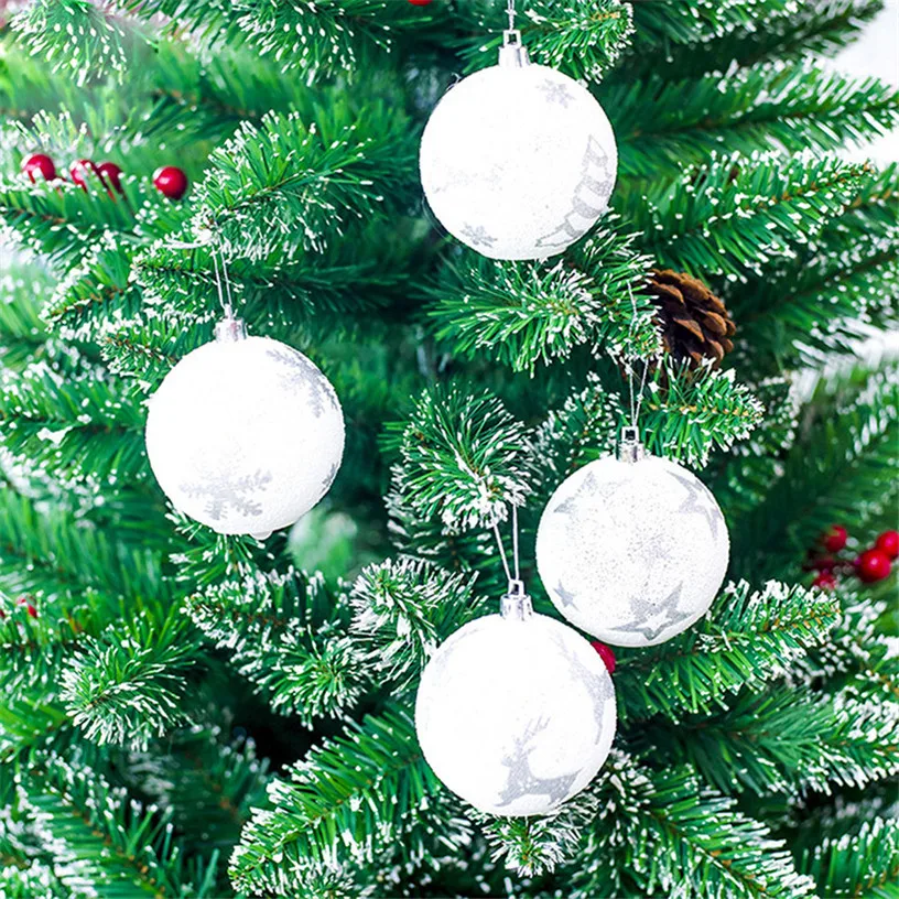 Рождественские шары с светодиодный светильник, украшения для рождественской елки, висячий орнамент, шар, diy, Рождественское украшение для дома j26