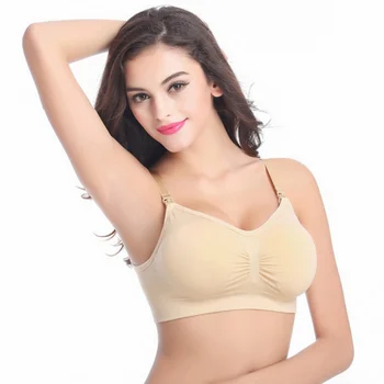 

Fit Seamless Nursing Bra pregnant Maternity Breast-feeding Bra Pregnant Maternity Breastfeeding Wire Free Stretchy Soft Bras N
