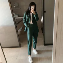 ##Special Price New Fashion Slim Business Wear Elegant Women Office OL Jacket Set Formal Blazer + Pants Suit Feminino Female ##Special Price New Fashion Slim Business Wear Elegant Women Office OL Jacket Set Formal Blazer + Pants Suit Feminino Female