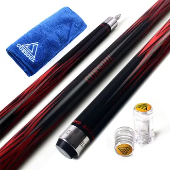 

CUESOUL 58" 147cm 11.5/12.75mm Cue Tip Maple Snooker Pool Cue Stick Set 19oz