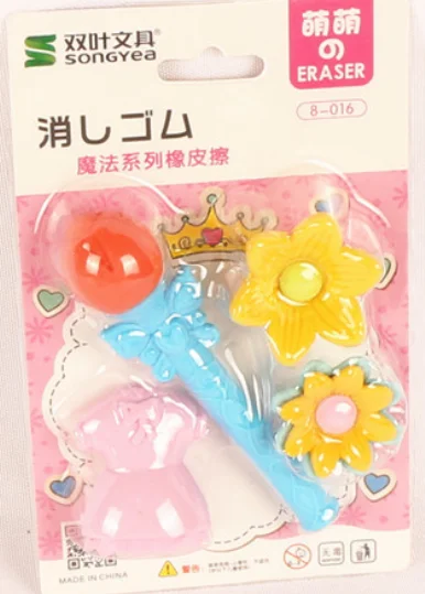 1PACK Милые Kawaii животные еда для девочек макияж шары овощи десерт карандаш школьные ластики офисные принадлежности резиновый ластик подарок для детей - Цвет: 1PACK