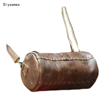 

Diysomes Indian handmade cowhide bag shoulder messenger bag literary fan men bag women bag leather