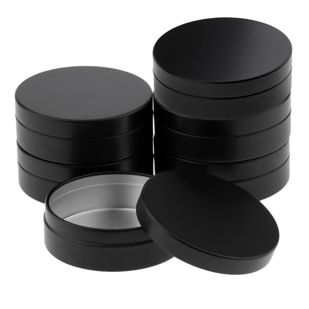 

6x 100ml Aluminum Cosmetic Pot Lip Balm Jar Container Empty Food Tin