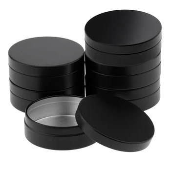 

6x 100ml Aluminum Cosmetic Pot Lip Balm Jar Container Empty Food Tin