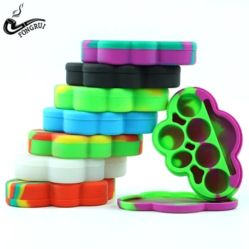 

85ml Large silicone Container Wax Jars Cloud Shape Non-stick Storage Bottle jar for Oil Wax Dab Tool E-cigarette