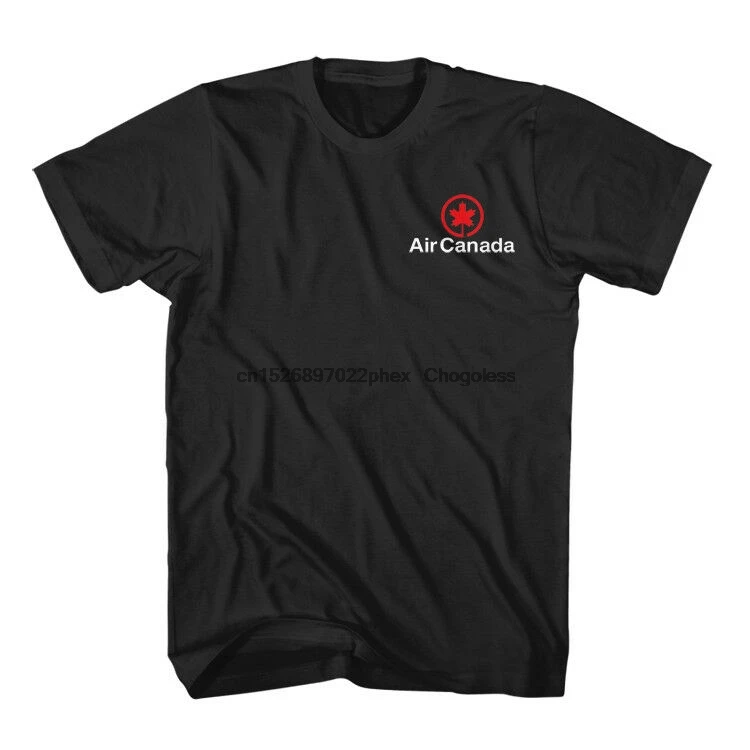 Авиационная черная футболка Air Canada до канадской авиакомпании размер