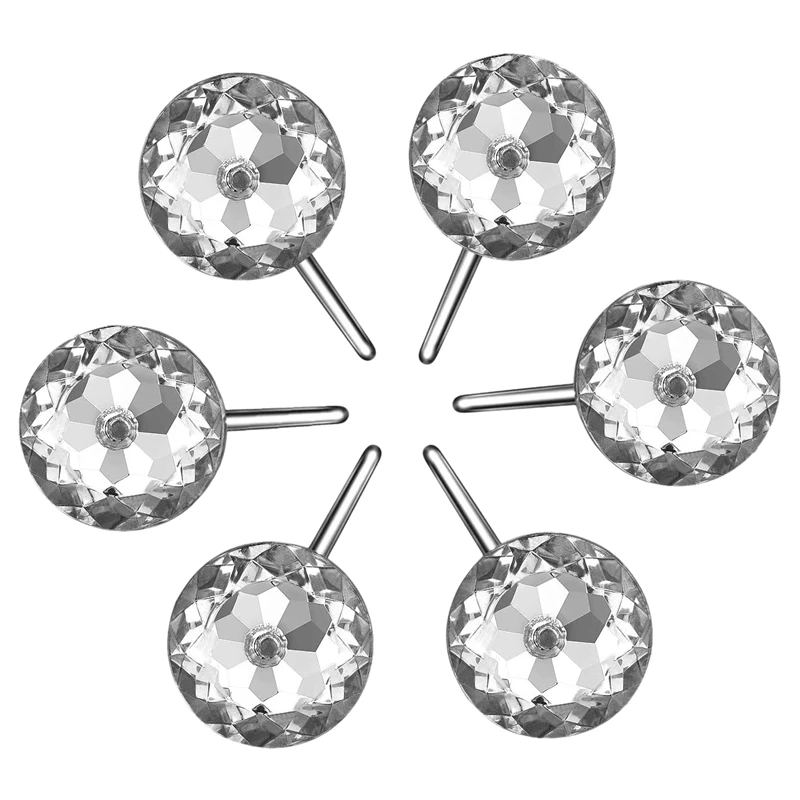 

NEW-Shower Curtain Hooks, 12 PCS Anti Rust Decorative Crystal Rhinestones Hooks for Bathroom 35MM