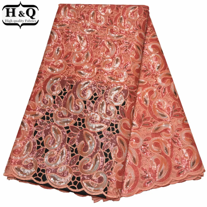 

Stylish Double Color Sequins Shiny Lace African Organza Lace Hollow Out Lace Dress Fabric Beautiful Mesh Lace Nigerian Fabric