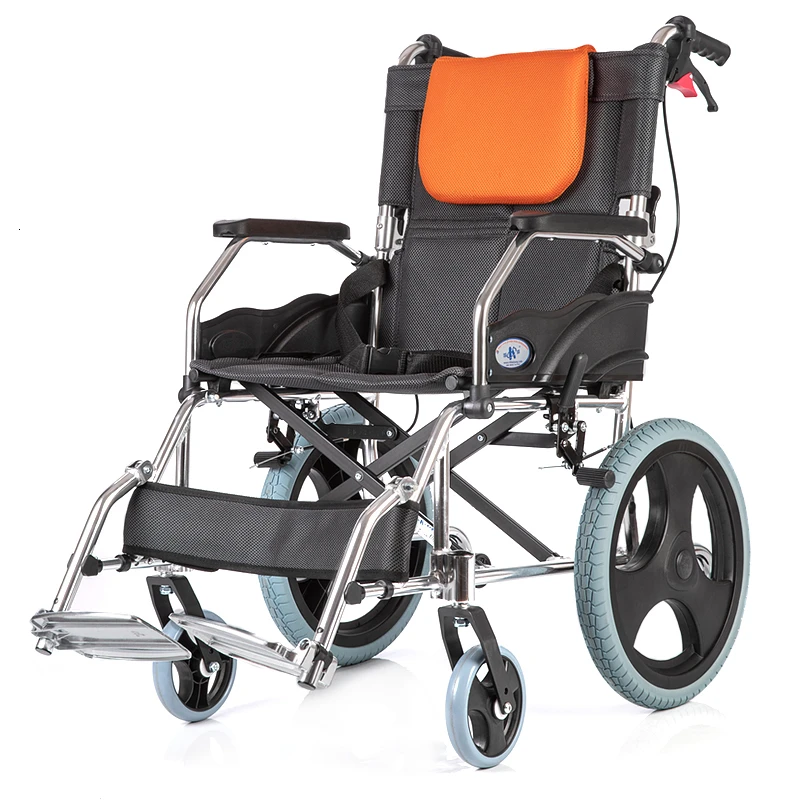 

Kaiyang Ky863 Wheelchair The Elderly Fold Light Small Portable Disabled Round Aluminium Alloy Manual Wheelchair Walk Instead
