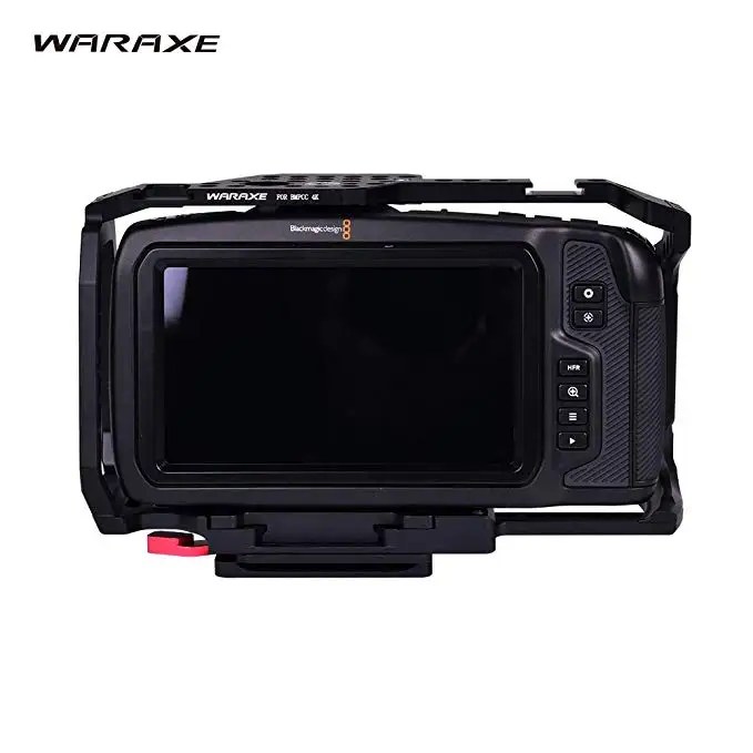 

WARAXE BMPCC 4k Cage Built-in QR Plate Fits Arca Swis Full Cage Half Cage for Blackmagic Design Pocket Cinema Camera Accessories