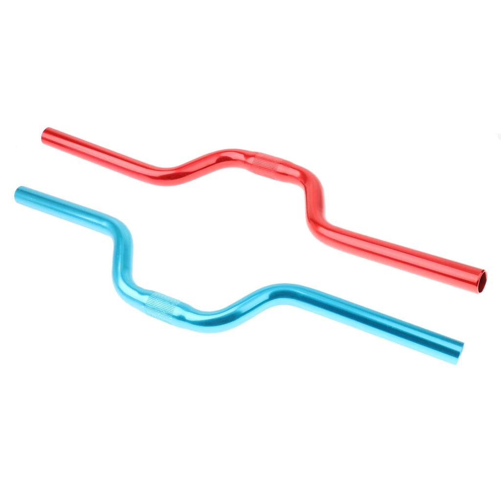 2Pcs Heavy Duty Riser Handlebar Aluminum Alloy 25.4mm 52cm For Fixed Gear Bike Road Bicycle Components