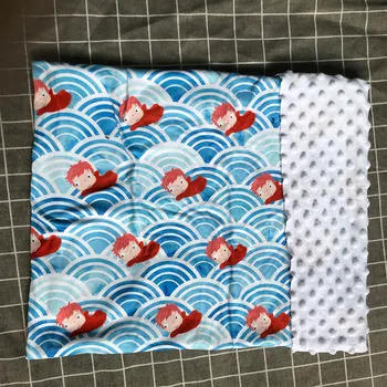 

Ponyo Anime Studio Ghibli cartoon minky coral fleece soft thermal toddler child winter deken baby blanket kids back seat cover