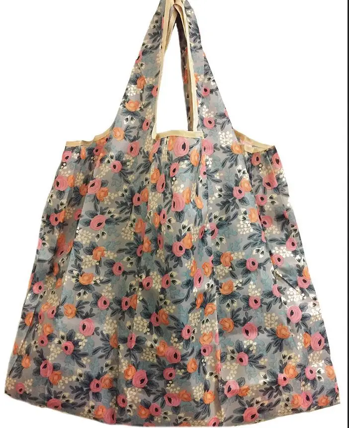 1 шт. складные многоразовые нейлоновые Женская эко-сумка для хранения путешествия шоппер сумка для продуктов - Цвет: H1
