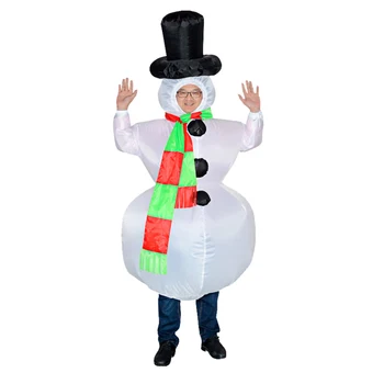 

Inflatable Clothes Cosplay Funny Christmas Tree Snowman Shaped Cartoon Prop Waterproof Party Decorative