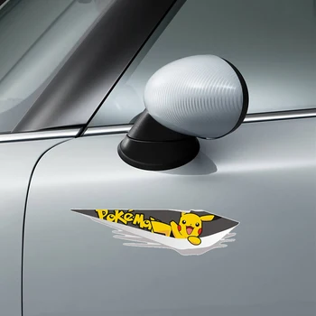 

Pellypiggy Funny Pikachu Car Sticker Pikachu Say Hello to you Car Decoration Vinyl Decal Suitcase Fridge Laptop Sticker