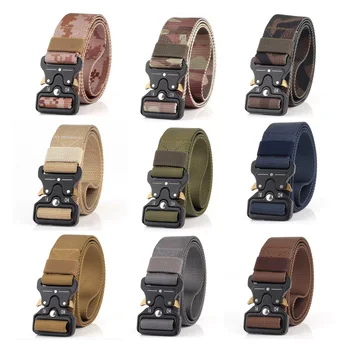 

Outdoor Tactical Belt Military Army belt Hard ABS Quick Release Magnetic Buckle Military Belt Softl Nylon Belt Sport Accessorie