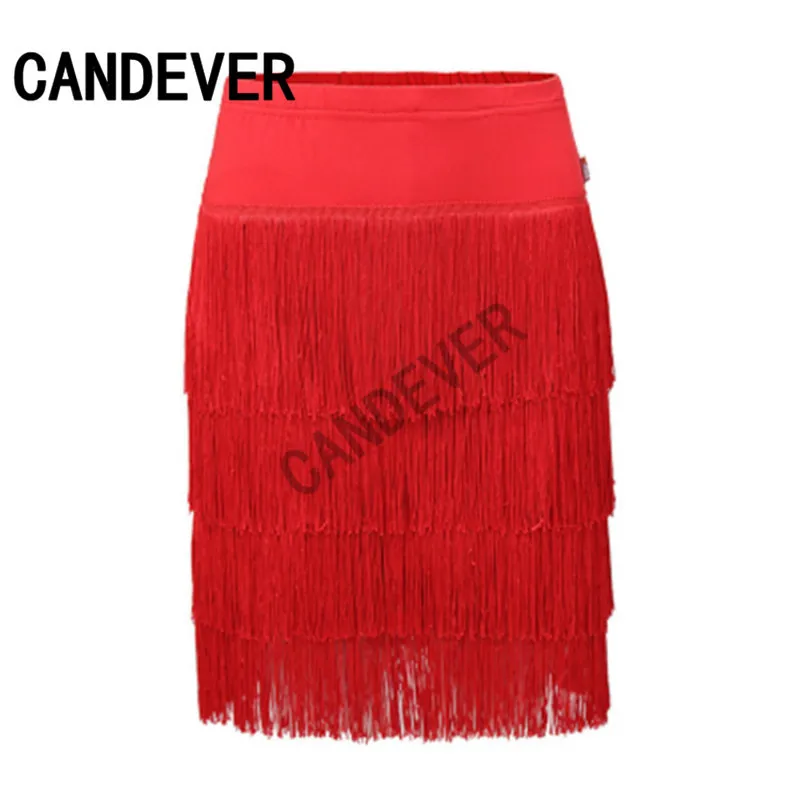 Latin Dance Skirt Adult Female Tassel Skirt Irregular Latin Dance Dress Women's Competition/Practice Costumes dance dress dance skirt