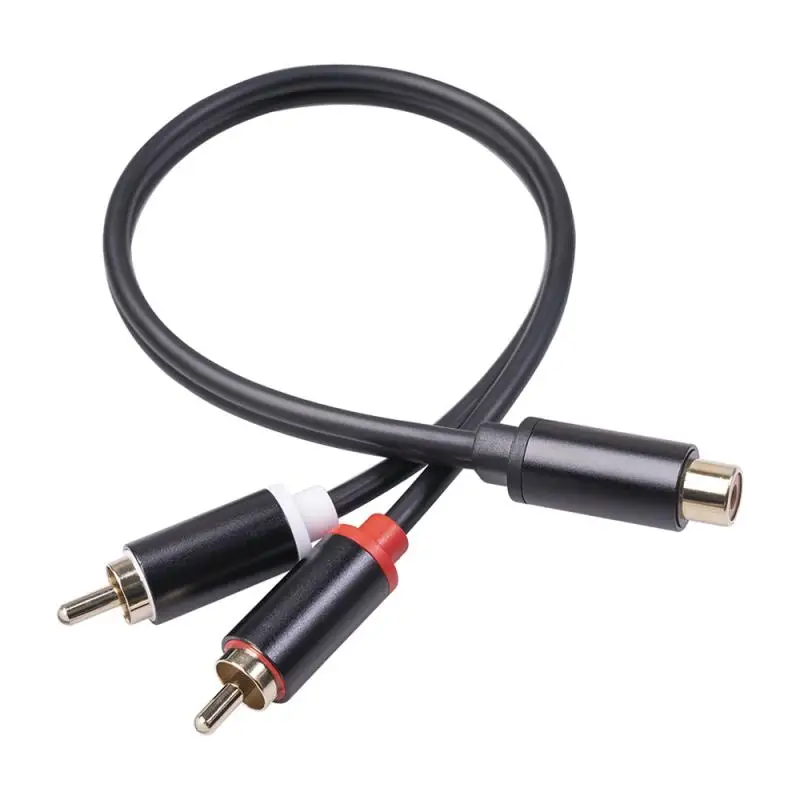 Кабель RCA HiFi стерео с женским на 2 штекера аудиокабель AUX Jack 3 5 Y сплиттер для