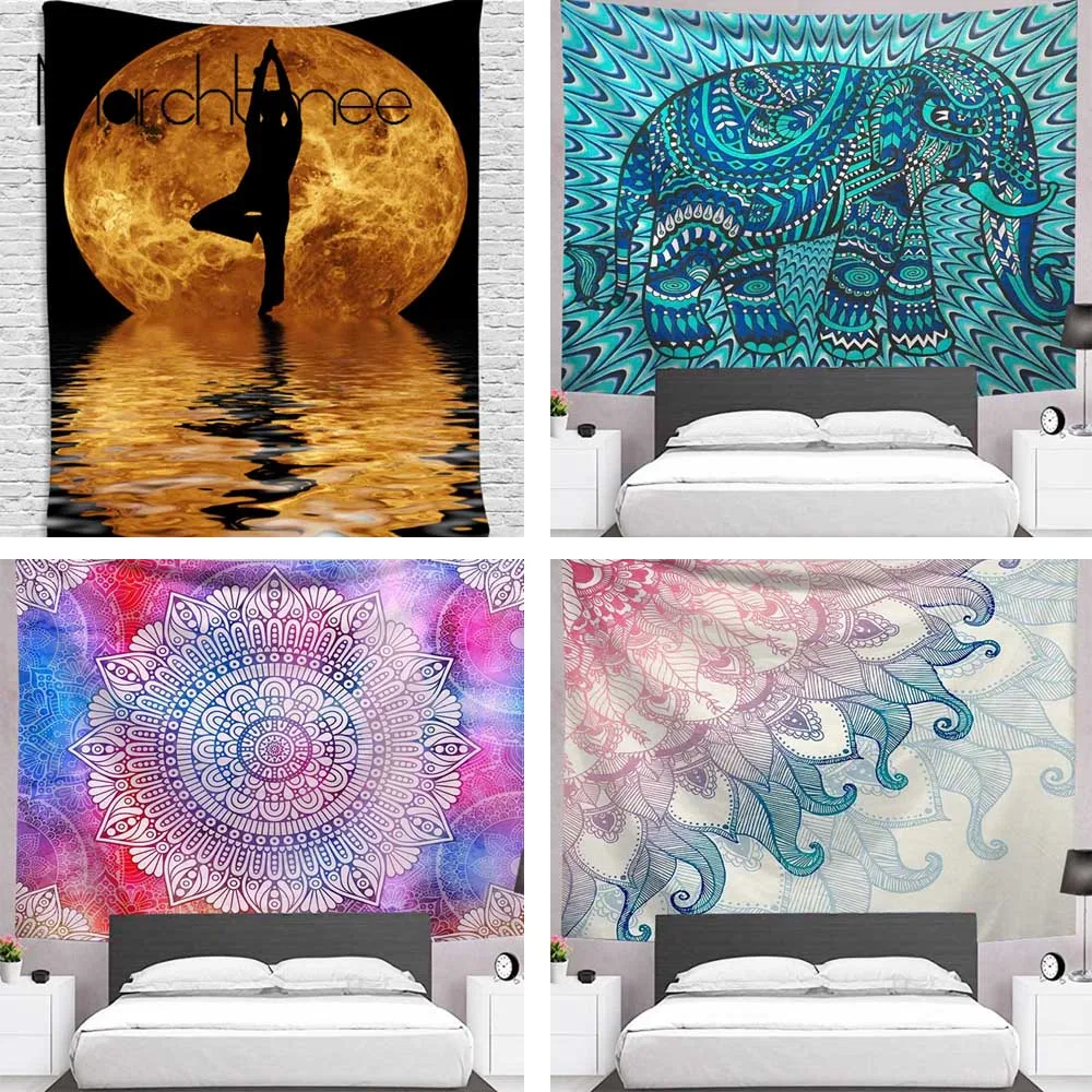 

Indian Bohemian Mandala Tapestry Wall Hanging Beach Throw Rug Blanket Bedroom Bedspread Yoga Mat Mattress Mandala Tapestries