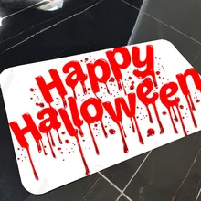 Счастливый Хэллоуин приведение в виде тыквы Таро фланелевый ковер нескользящий ковер 40X60 см