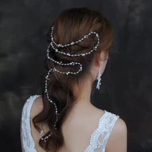 TRiXY H08 жемчуг головной убор невесты аксессуары для волос невесты Свадебная Корона жемчужные аксессуары для волос шпилька украшения