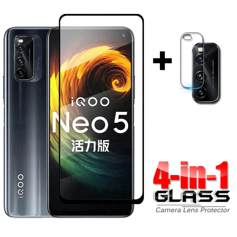 

For Glass Vivo iQOO Neo5 Lite Full Cover Tempered Glass iQOO Neo 5 Lite HD Phone Screen Protector iQOO Neo 5 Lite Camera Glass