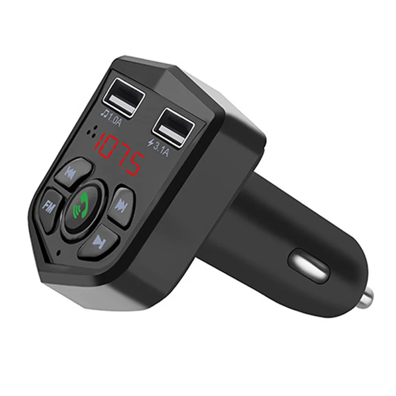 DC 12-24V Автомобильный bluetooth-комплект MP3-плеер fm-передатчик двойной USB 3.1A автомобильное зарядное устройство дисплей напряжения Micro SD TF воспроизведение музыки