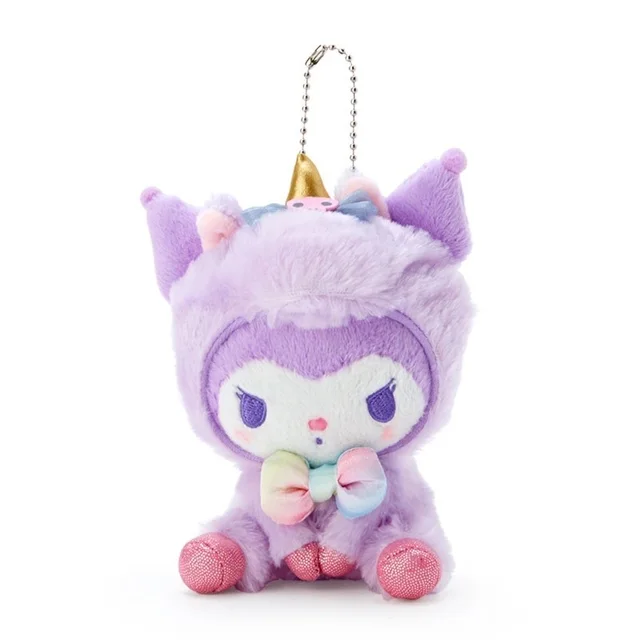 New Kawaii Anime Cos Unicorn Rabbit Dog Demon Plush Keychain Kids Stuffed Toys Small Pendant For Children Gifts 12CM