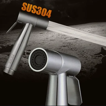 

Stainless Steel Toilet Hand Held Bidet Faucet Sprayer Bidet Set Sprayer Gun Toilet Spray For Bathroom Self Cleaning Shower Head