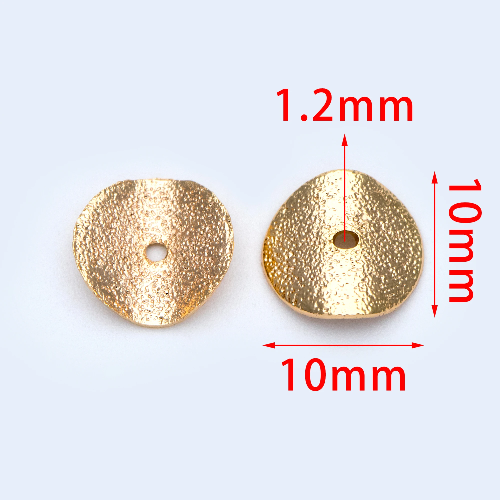 20x metal perlas spacer entre parte bala para joyas DIY 10mm ms317