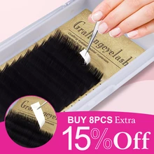 DORADOSUN 12 Ряд в виде плоского эллипса Индивидуальные Накладные ресницы «maquiagem» разделенные кончики эллипса натуральный белок накладные ресницы для наращивания