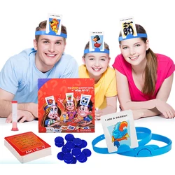 Adivinha quem eu sou jogo festa de família jogos de tabuleiro personagens brainstorming cartão montessori antiestresse natal brinquedos educativos