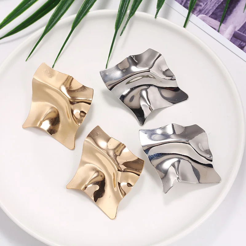 Stud-Earrings Female Accessories Ear-Decoration Fashion Jewelry Gold Luxury Women 