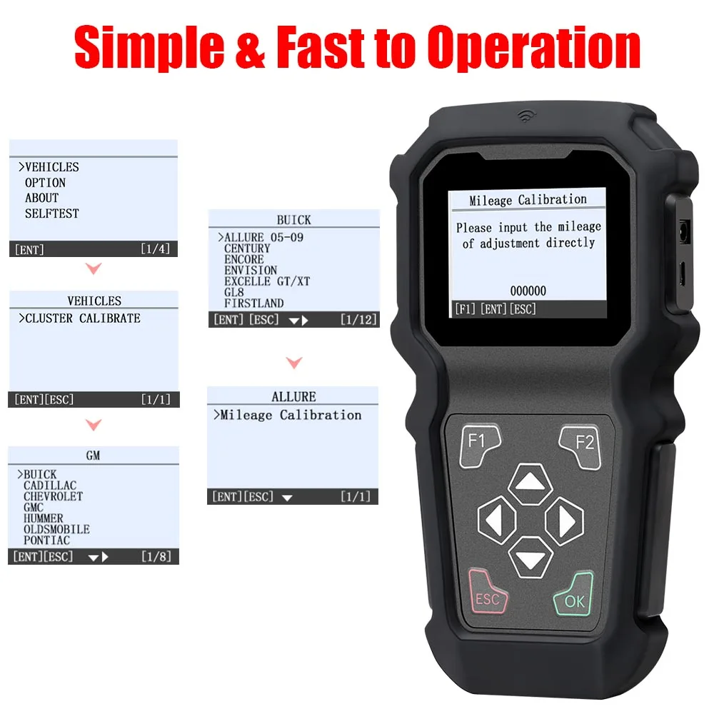 OBDSTAR GODIAG M202 для GM/CHEVROLET/BUICK ручной инструмент регулировки одометра OBDII| |
