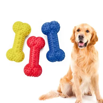 

Durable Leaking Food Bone-shaped Dogs Toy Pet Durable Molar Stick Pet Training Toy Teeth Cleaning Toy Chew Toy
