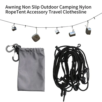 

Laundry Non Slip Drying Tent Accessory Lanyard Travel Clothesline Portable Retractable Sling Outdoor Camping Awning Adjustable