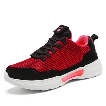 

USB Charger glowing sneakers Lighted shoes for Boy&Girl Casual led shoes for children led slippers Luminous Sneakers Red Green