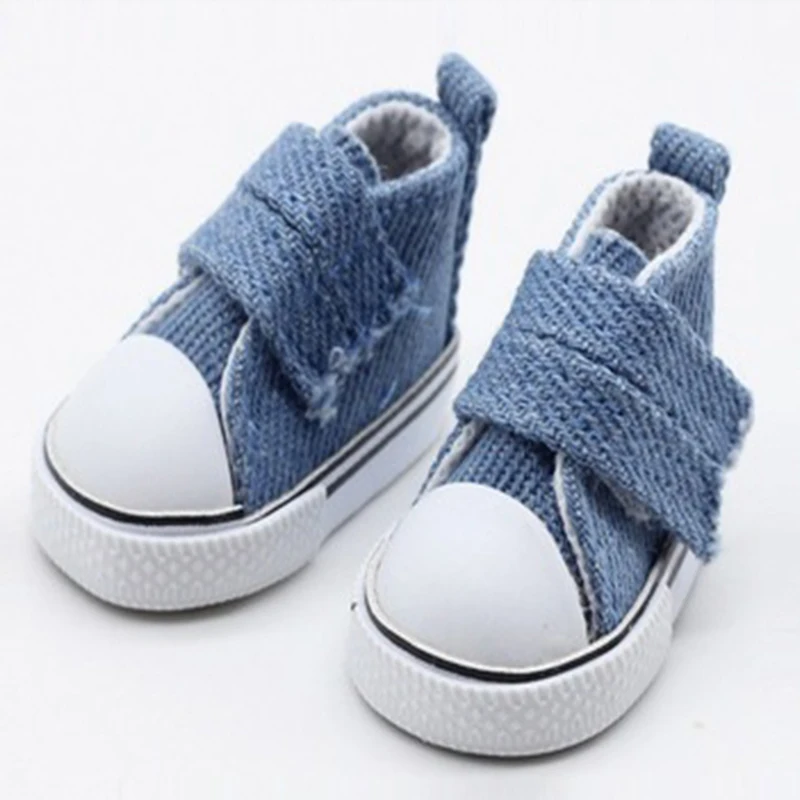 BJD Doll Accessories 5cm High Top Canvas Sneakers Casual Assorted Shoes for 1/6 Dolls