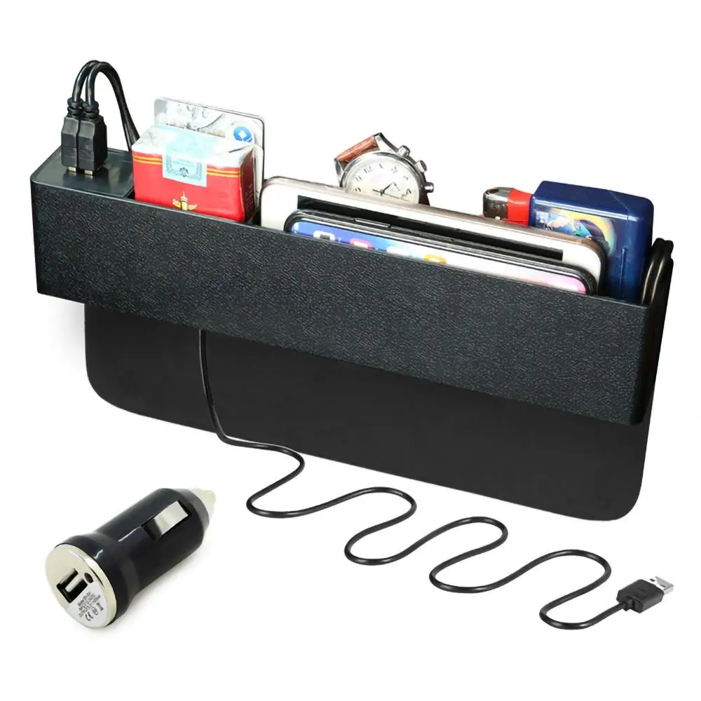 

Chargeable Multi-functional Car Seat Storage Box Glove Box Car Mounted Gap Suitable for Most Cars, Easy Installation.
