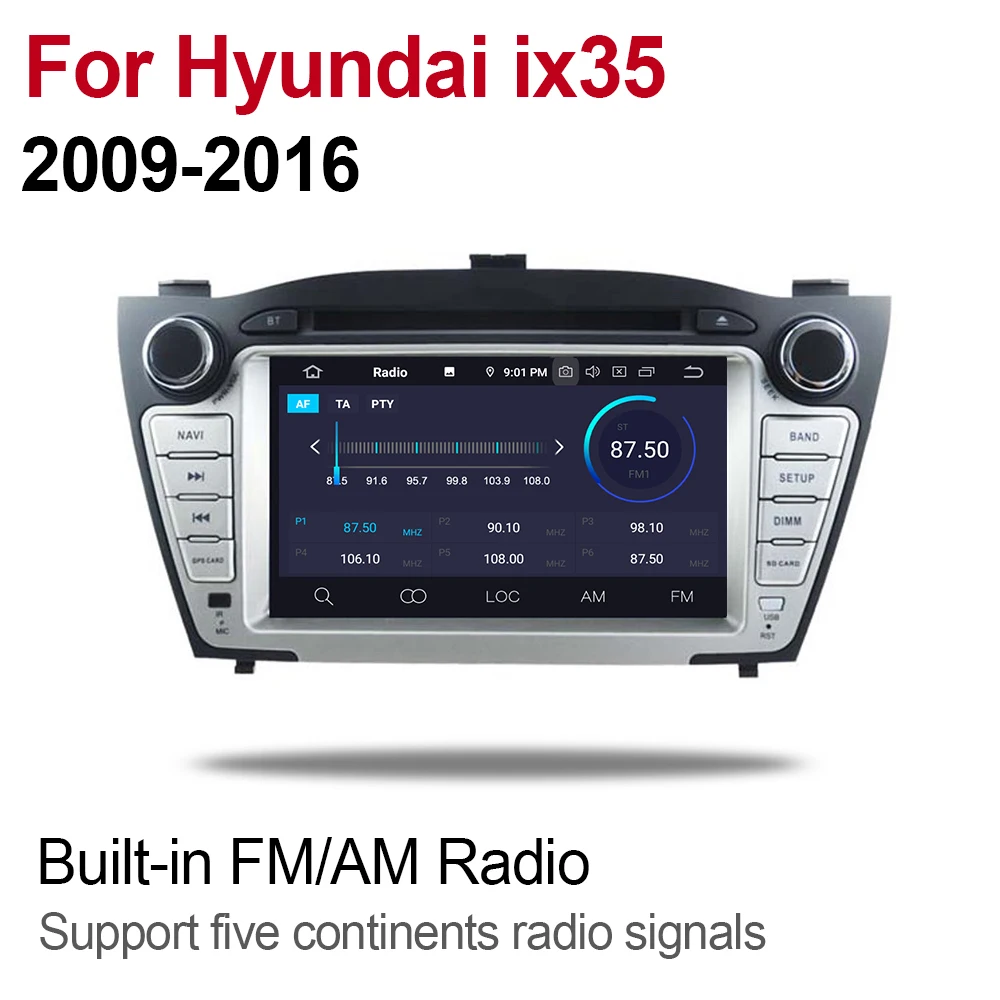 ZaiXi 4 ГБ android 9 0 автомобильный dvd плеер для Hyundai ix35 2009 ~ 2016 Мультимедиа GPS навигация
