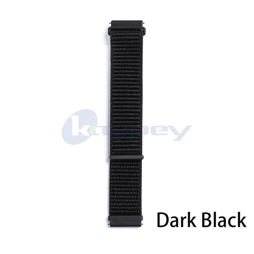 Dark Black Нейлоновые ремешки для Fitbit Versa, сменные Дышащие Мягкие Ремешки-петли, спортивные браслеты для Versa, аксессуары для наручных часов - Цвет: Dark Black
