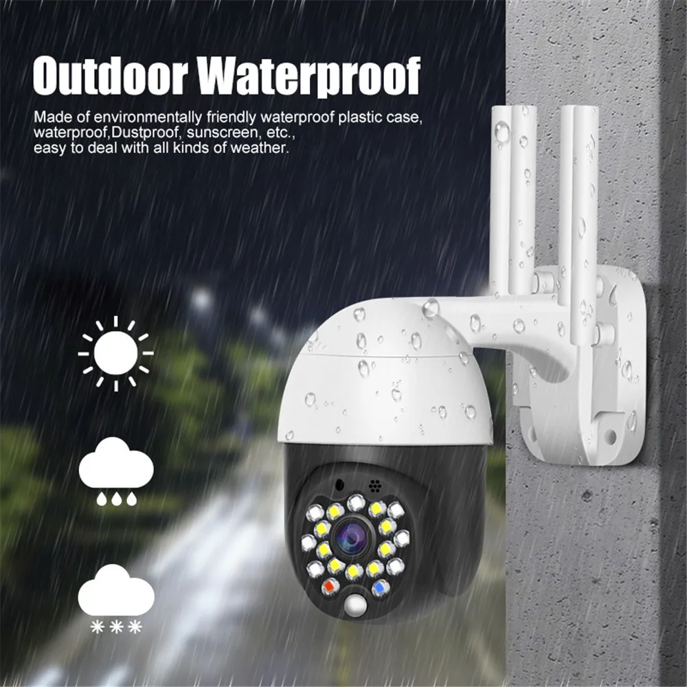 

Full Color 1080P WiFi IP Camera Waterproof Outdoor Recording Monitor CCTV Home Surveillance voice intercom monitoring