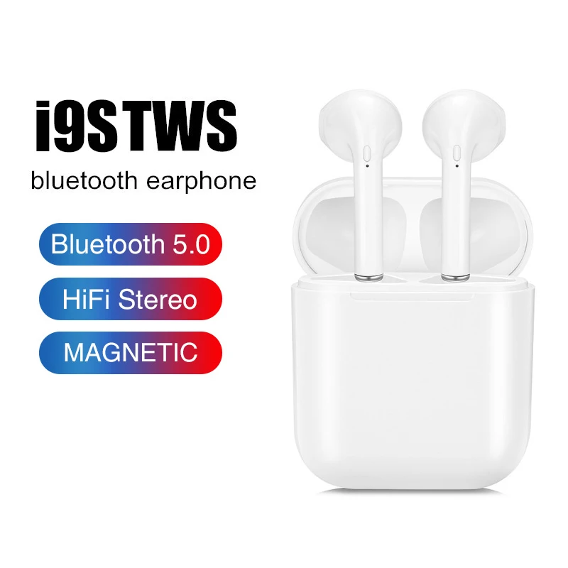 

i9s tws Wireless Headphones Mini Bluetooth Earphone Stereo Earbuds Sports Cordless Headsets with Silicone Cover for xiaomi Phone