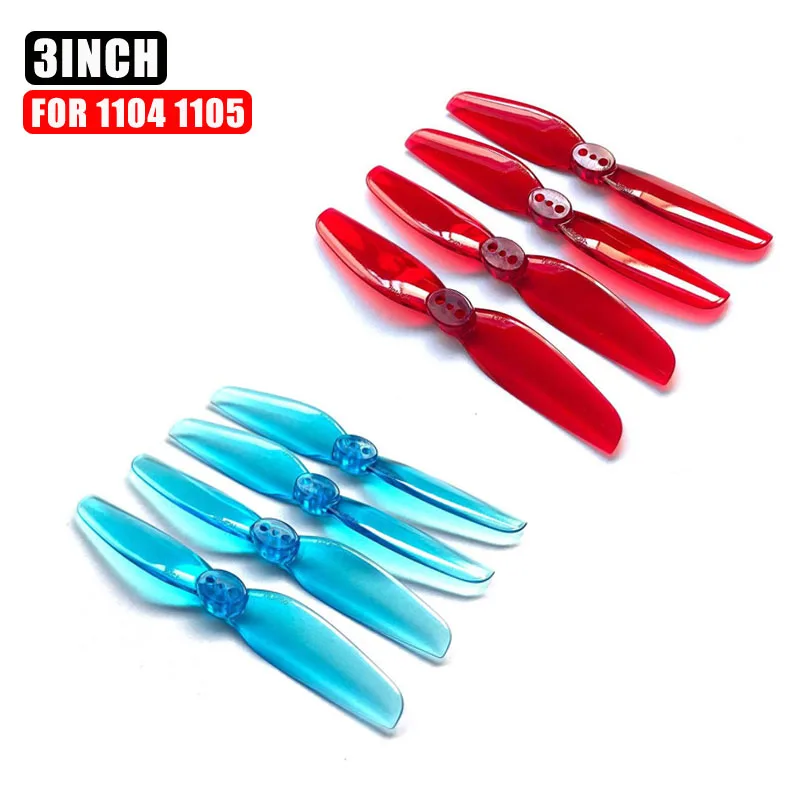 

2/4/12Pairs HQProp T3X2 3Inch 2-Blade Propeller for 1104 1105 Brushless Motor FPV Racing Quadcopter Mini Drone Toothpick Frame