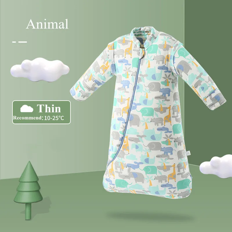 silk sheets LZH 2022 Autumn Winter Sleeping Bag For Baby Pure Cotton Pajamas For Newborn Baby Boys Girls Clothes 0-5T Anti-Kick Sleeping Bag baby seat support rope